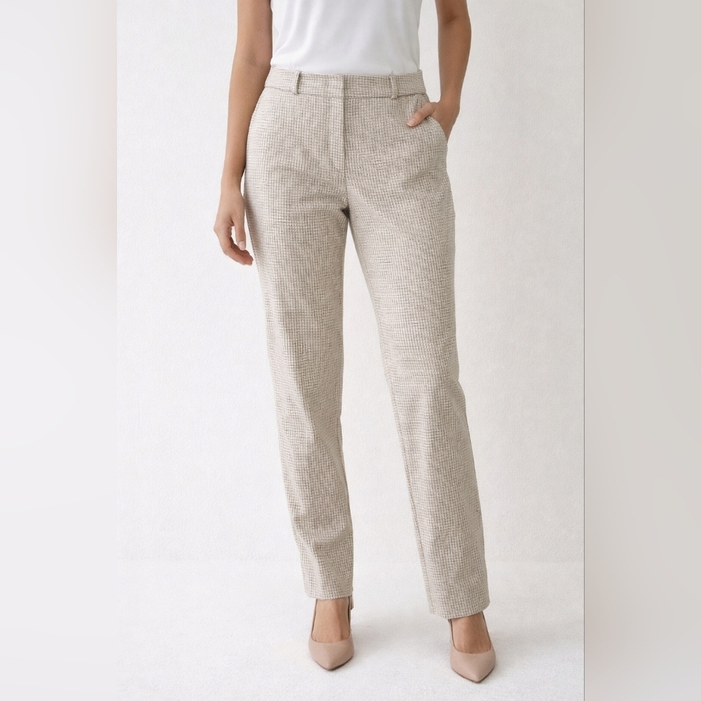 Banana Republic Beige Slim Straight-Leg Pants